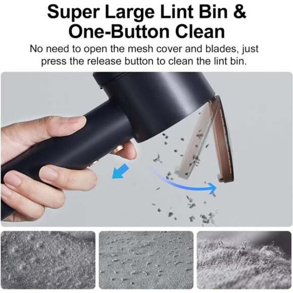 Fabric Shaver Rechargeable Lint Remover, Electric Lint Shaver with 3-Blades - Picture 2 of 7